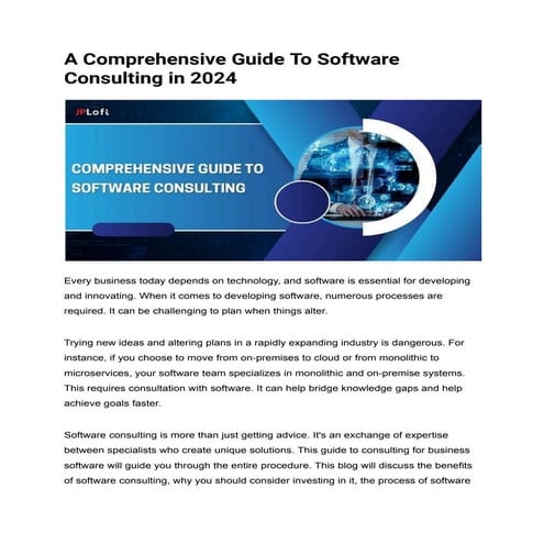 A Comprehensive Guide To Software Consulting in 2024.pdf
