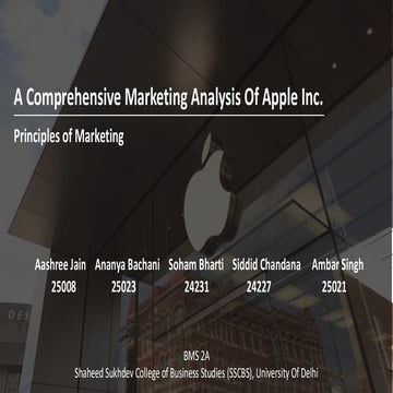 Competitive Analysis of Apple | PDF