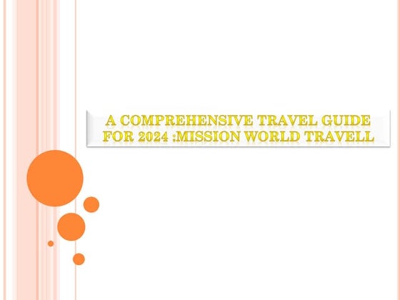 Mission world travell