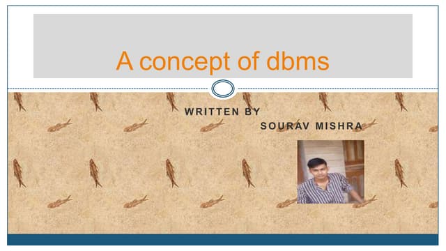 A concept of dbms