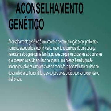 Aconselhamento genético | PPTX