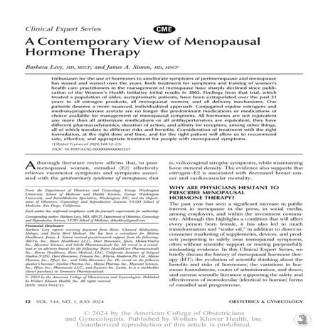 menopause and hormone replacement therapy hrt (1) | PPT