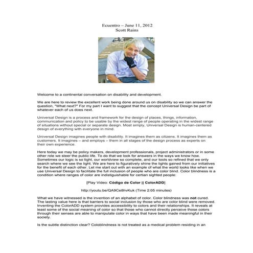 A Continental Conversation on Disability and Development