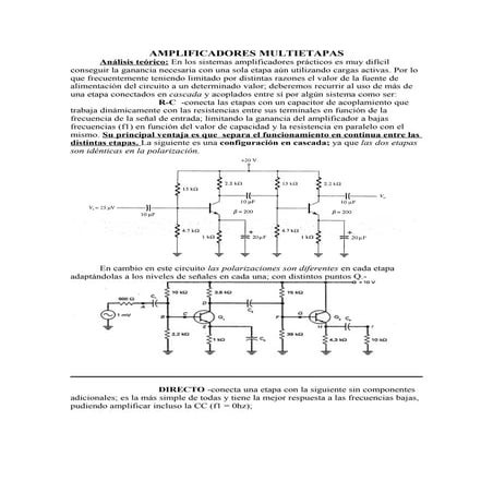 Acoplamientos multietapas