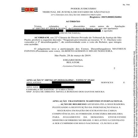 Transportadoras devem restituir valor de indenização à seguradora por extravio de carga