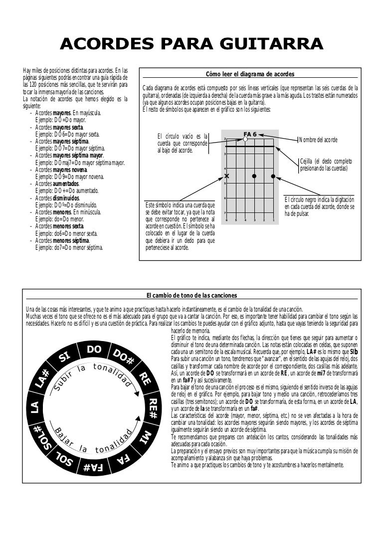 Acordes y cambios de tono