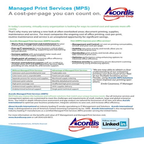 Managed Print Services (MPS)