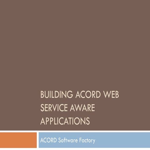 ACORD Web Services