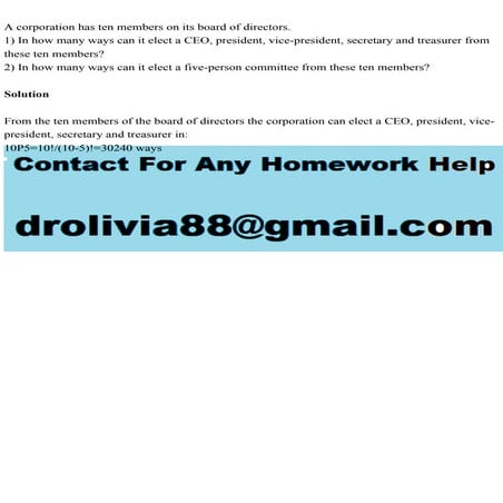 A corporation has ten members on its board of directors.1) In how .pdf