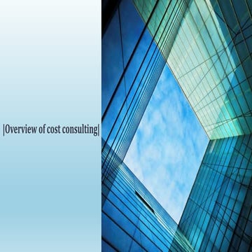 Acotech Overview of cost consulting | PPTX
