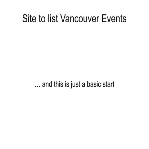 A couple places to list your music event in vancouver
