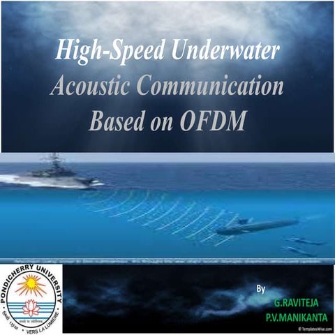 Acoustic communication using ofdm