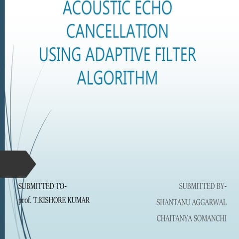 Acoustic echo cancellation