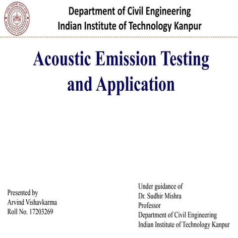 Acoustic emission | PPT
