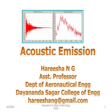 Acoustic Emission testing | PPT