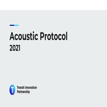 Acoustic Protocol 2021