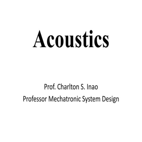Acoustics  wiki research