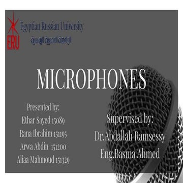 Acoustics [Microphones]