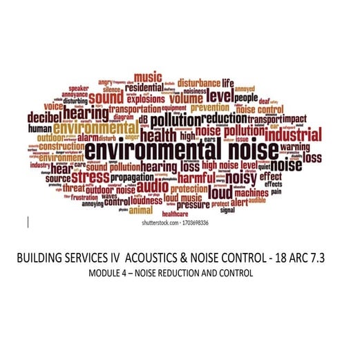 noise control of buildings | PPTX