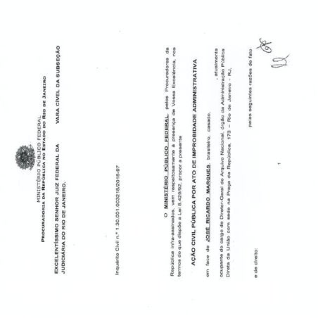 AÇÃO CIVIL PÚBLICA POR ATO DE IMPROBIDADE ADMINISTRATIVA