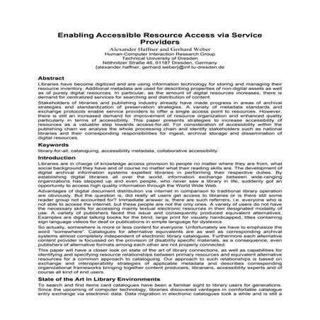 Enabling Accessible Resource Access via Service Providers