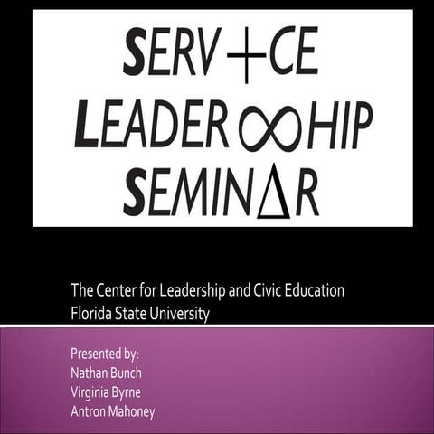 Service Leadership Seminar - Virginia Byrne