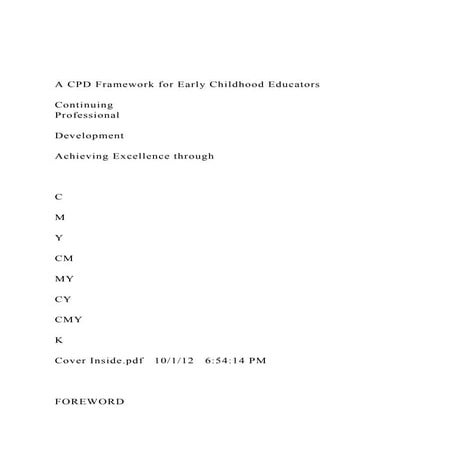 A CPD Framework for Early Childhood EducatorsContinuingP.docx