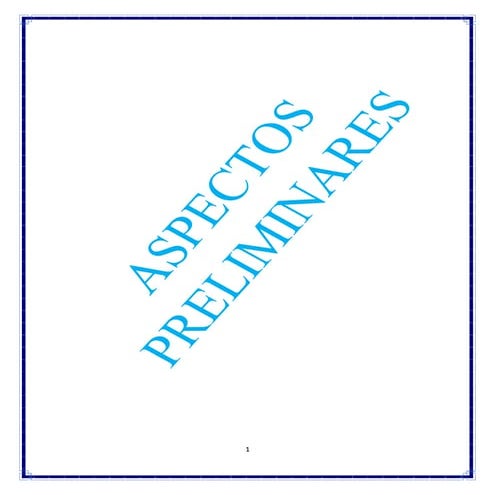 Acpectos preliminares