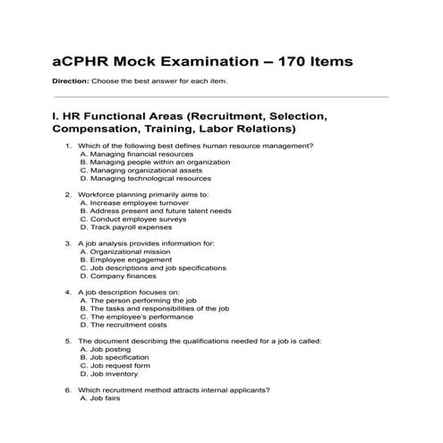 aCPHR Mock Examination – 170 Items.pdfxx