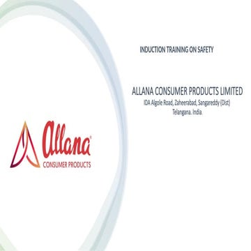 ACPL-INDUCTION TRAINING PPT FOR NEW COMERS | PPTX