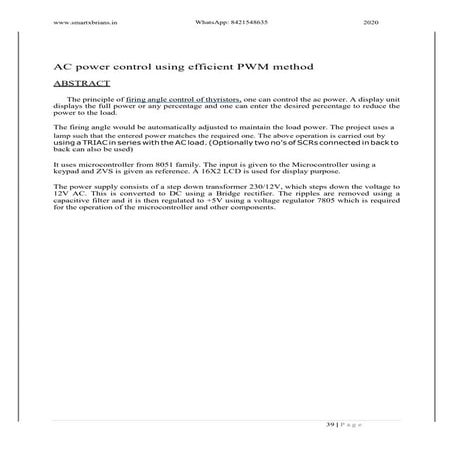 Bldcmotorspeedcontrolwithrpmdisplay | PDF