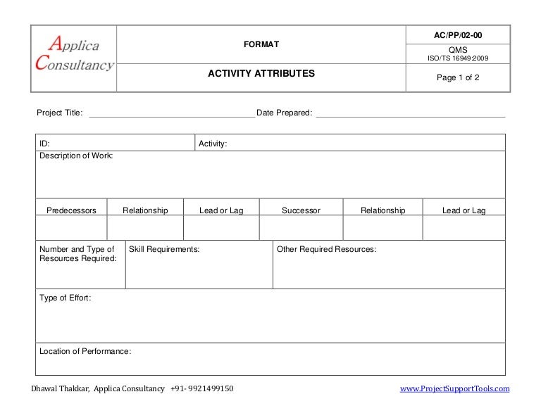 project-management-activity-attributes