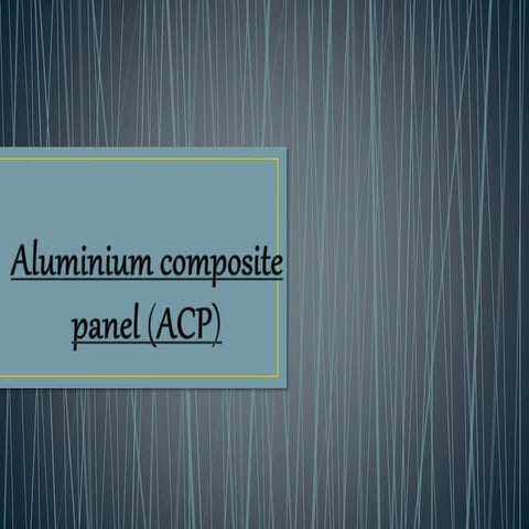 Acp panel