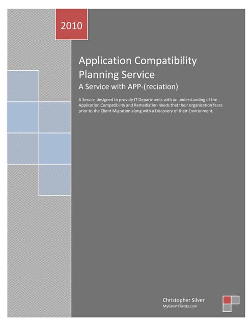 Application Compatibility Planning Service