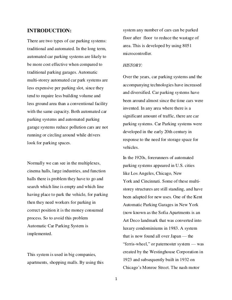 Parking system thesis philippines picture