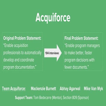 Acquiforce H4D Stanford 2018 final presentation