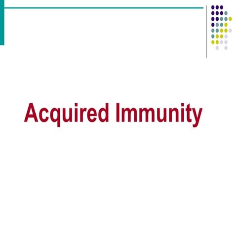Acquired immunity