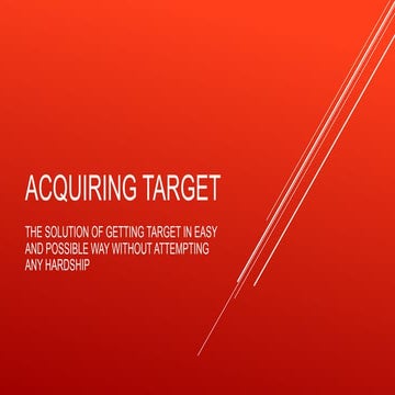 Acquiring target