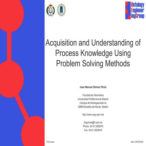 Acquisition And Understanding Of Process Knowledgev1 1