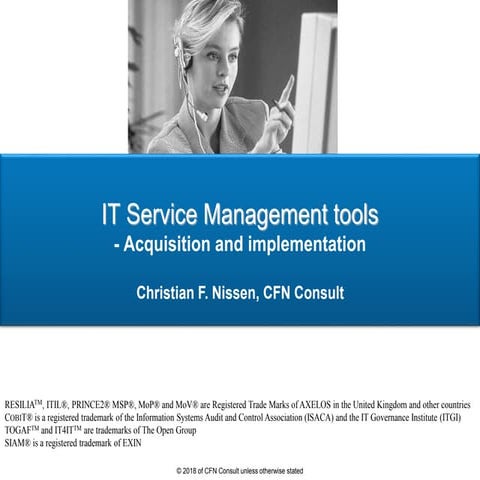 Acquisition of IT Service Management tools