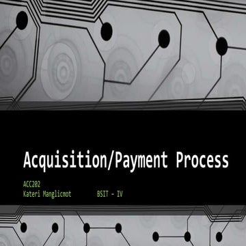 Acquisition Payment Process