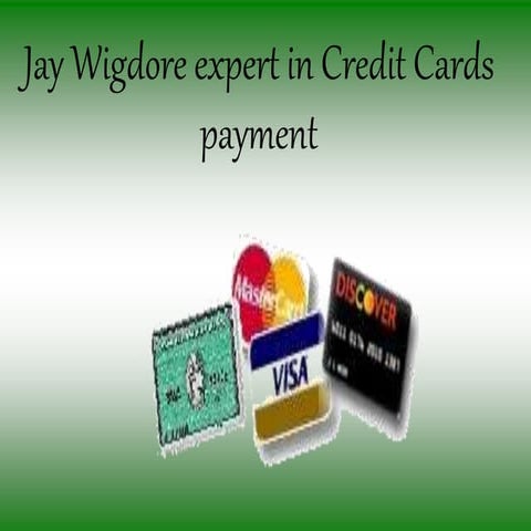 A credit card processing expert  jay wigdore with risk assessment experience