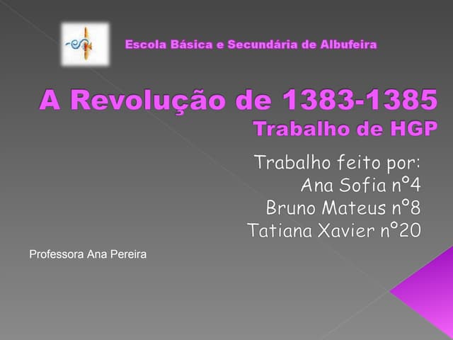 A Crise De 1383 1385 1