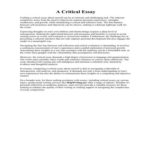Critical Reflection Essay Example.pdf