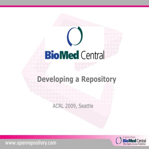 Open Repository Workshop at Acrl 2009
