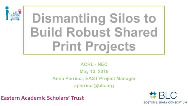 Dismantling Silos to Build Robust Shared Print Projects