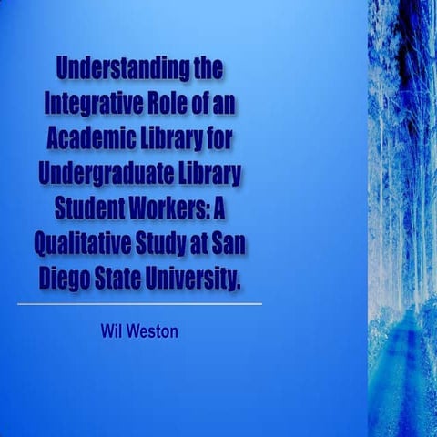 Integrative Role of a Library for Undergraduates