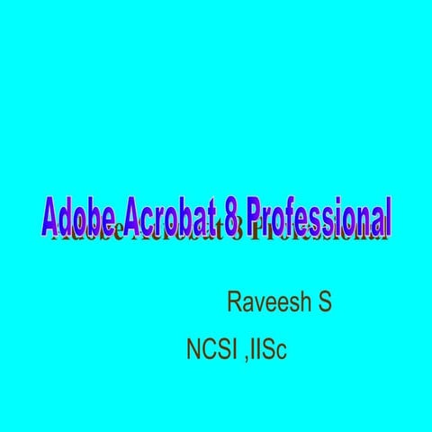 Acrobat 8 professional