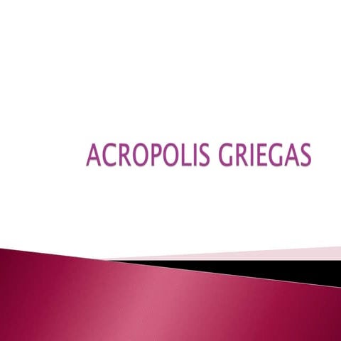 Acropolis griegas