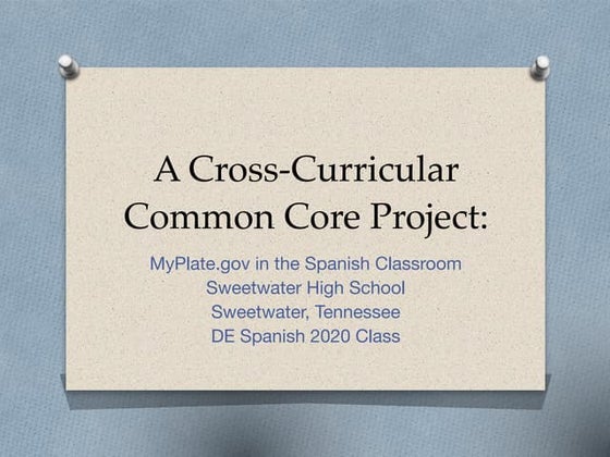 Cross curricular projects | PPT